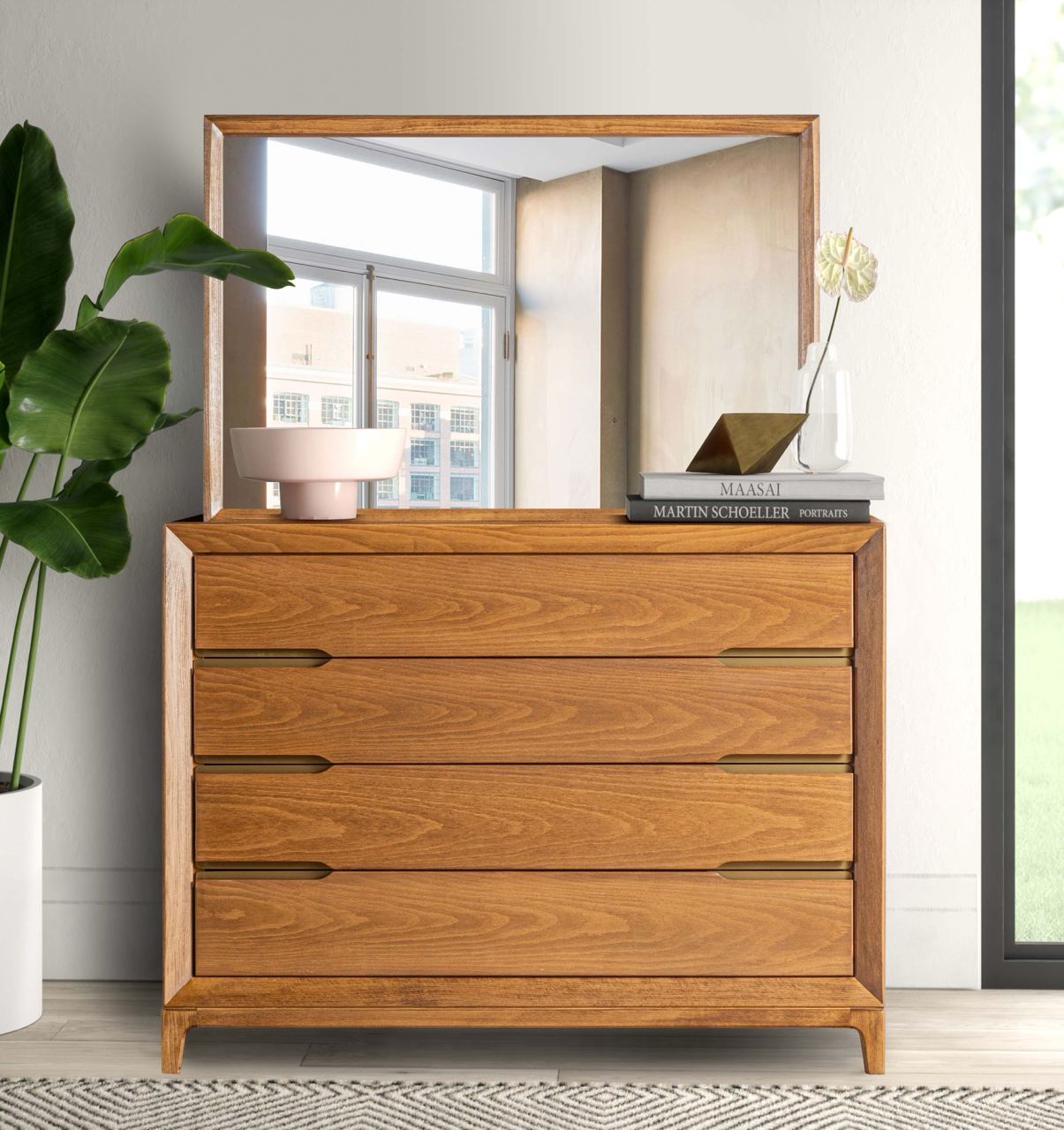 mahsa (5) میز آرایش با قاب آینه مهسا